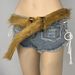 Trendy Faux Fur Wrap Belt - Adjustable Soft PU Leather Waistband With Alloy Buckle For Women & Men | Boho Chic Streetwear Accessory_viptrois.com