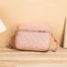 Women's Quilted Square Shoulder Bag - Stylish Casual Crossbody Purse For Daily Use & Work (Diamond Pattern Designer Handbag)_viptrois.com