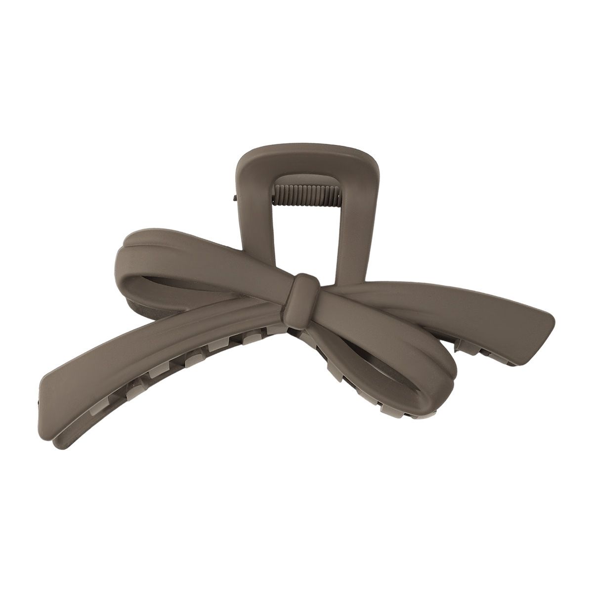 Korean Melange Color Minimalist Bowknot Hair Clip - Asymmetric Design Premium Matte Updo Shark Claw Clip_viptrois.com