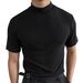 Men's Clothing Men's High Neck Long Sleeve T-Shirt – Winter Thermal Base Layer, 50% Acetate Milk Silk (S-XXXL)_viptrois.com