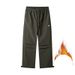 Men's Clothing Three Dimensional Pleated Outdoor Water Repellent Cotton Pants Men's Warm Winter New Workwear Casual Pants Thick Warm Long Pants_viptrois.com