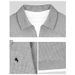 Men's Clothing 2026 Spring/Autumn New Style Faux Two-Piece Pony Embroidered Waffle Casual Collar Sweatshirt_viptrois.com