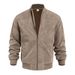 2026 Men's Leather Suede Jacket - Fall/Winter Fashion Casual Zip Pullover Long Sleeve Baseball Shirt Coat_viptrois.com