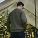 Cross-Border European American Retro Style Trendy Solid Insert Color Round Neck Sweatshirt Spring And Autumn Long Sleeve_viptrois.com