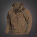 Pure 2023 Autumn Winter New Men's Hooded Youth Sports Casual Loose Solid Color Sweatshirt Jacket_viptrois.com