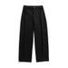 Men's Clothing Pure Cotton Washed Retro Casual Pants Men's Spring New Trend Brand Slightly Loose Japanese Texture Basic Solid Color Trousers_viptrois.com
