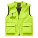 Premium Logo Embroidered Work Vest For Men - Waterproof Outdoor Advertising Jacket, Breathable Corporate Uniform Vest, Adjustable Fit For All Seasons_viptrois.com