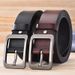 Factory Direct Sales men's pin buckle belt casual all-match cowhide men's belt genuine leather belt men's embossed LOGO_viptrois.com