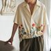 Men's Clothing Men's Casual Short Sleeved Shirt Lapel Fashion Flower Retro Shirt_viptrois.com