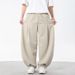 Men's Clothing Wide Leg Casual Pants For Men, New Style For Spring And Summer, Pleated Design, Scimitar Pants, Textured Trendy Brand Sports Trousers_viptrois.com