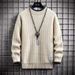 Men's Half Turtleneck Sweater – Modern Knit Pullover With Twist Hem (Gray/Khaki/Black/Green/Red, M-XXXXL)_viptrois.com