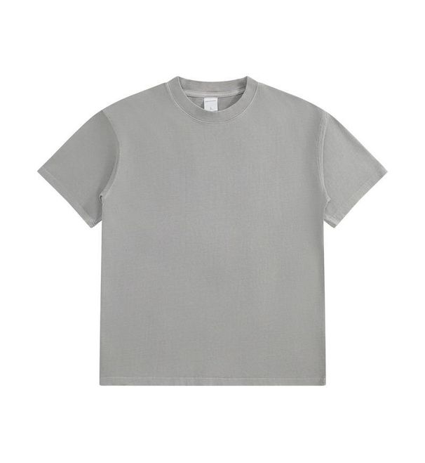 280-gram Vintage Washed And Aged Trendy Short-sleeved T-shirt For Men, Loose European Version, Pure Cotton T-shirt_viptrois.com