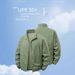 Men’s UPF 50+ Sun Protection Hoodie – Lightweight & Breathable Anti-UV Fishing Jacket (M-8XL, Army Green/Black/Navy/Khaki/Grey)_viptrois.com