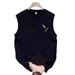 Men's Clothing Trend Sleeveless Short Sleeve Popular Casual Simple Versatile Printed Vest Waistcoat_viptrois.com