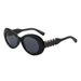 New Oval Fashion Sunglasses Personality INS Rose Red Multi Color Glasses Wholesale Women's Sunglasses T1353_viptrois.com