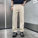 New Jacquard Full Print Jeans Men's Loose Straight Washed Casual Versatile Pants_viptrois.com