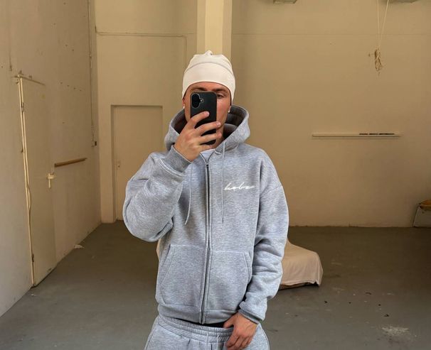 New American Retro Washed Long Sleeved Hooded Shirt Loose Casual Trousers Fashionable Japanese Sweater Suit_viptrois.com