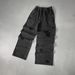 Distressed Cotton Loopwheel Jogger Pants – Snow Wash & Knee Blowouts (Straight-Leg, Unisex, 430GSM, S-XXL, 90s Skate Revival Essential)_viptrois.com
