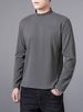 Men’s Thermal Double-Layer Long Sleeve T-Shirt – Premium Dralon Polyester (Black/Charcoal/Wine Red, S-3XL) | Winter Warmth Without Bulk_viptrois.com