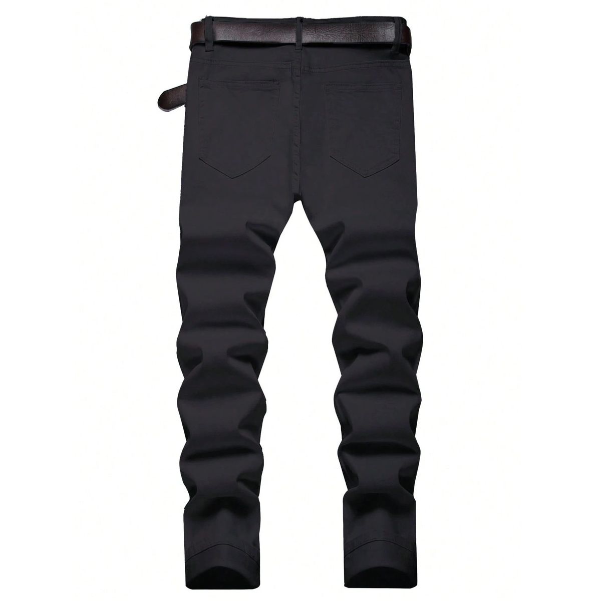 Men's Clothing Men's White Jeans Version Style Summer Thin Slim Fit Stretch Trousers For Formal & Casual Heavyweight(Belt Not Included)_viptrois.com