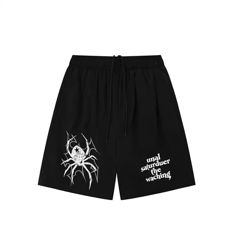 Men's Clothing Shorts Men's Summer New Shorts Loose Men's Bottoms National Tide Beach Pants Casual Sports Trend Sweatpants_viptrois.com