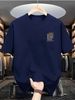 100 Cotton Men's Summer Short Sleeved Round Neck Loose Oversized T-shirt Top Breathable And Comfortable_viptrois.com