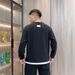 New Autumn Men's Trendy Hoodie Solid Color Casual Youth Versatile Long Sleeve T-shirt Trendy_viptrois.com