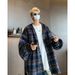 Hooded Shirt Jacket Men's Trendy Design, High-end Retro Long Sleeved Plaid Shirt Jacket_viptrois.com
