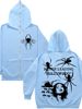 Dark Style Printed Loose Hooded Cardigan Full Zip Sweatshirt Men Trendy Handsome Internet Celebrity Personality Hip Hop_viptrois.com