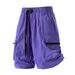 2026Men's New Casual Cargo Pocket Shorts, Summer American Style Thin Loose Fit Plus Size Youth Shorts For Men_viptrois.com