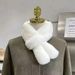 Imitation Rex Rabbit Hair Scarf Cute Rabbit Ears Double-sided Thickened Fur Scarf Winter Warm Versatile Hair Collar Neck Protection_viptrois.com