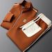 Men's Clothing Stand Collar Leisure Sports Suit Men's Fashion Sportswear Long Sleeve Straight Pants Two Piece Suit_viptrois.com