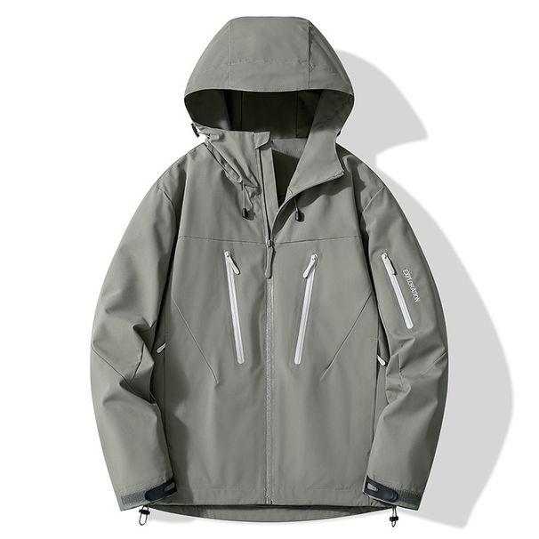 Men's Clothing And Women Mountaineering Clothing Hiking Waterproof Jacket Couple Hooded Jacket Cross Border_viptrois.com