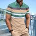 Summer Men's Casual Short-sleeved Polo Shirt Solid Color Lapel Fashion Business Breathable Comfortable Short-sleeved T-shirt Trendy_viptrois.com