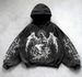 Washed Hooded Sweatshirt Pullover Versatile Cool Eagle Print Hoodie New Arrival_viptrois.com