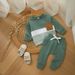 kid's clothing Autumn children's hoodie sweatpants two-piece girls fashion long-sleeved trousers boys wear suit_viptrois.com