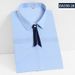 Men's Clothing Bamboo Fiber Stretch Blouse – Wrinkle-Resistant Office Shirt With Striped Design (Long/Short Sleeve,Eco-Friendly & Breathable)_viptrois.com