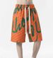 Men's Summer Trendy Printed Letter Casual High Street Style Loose Straight Leg Beach Shorts Outerwear_viptrois.com