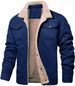 Men's Clothing Men's Workwear Jacket With Fleece Lining - Cotton Casual Jacket For Autumn, Winter & Spring - Multi-Pocket Utility Coat_viptrois.com