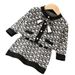 Children's clothing shipping for girls sweater set autumn and winter new fashionable bow Xiaoxiang knitted two-piece set_viptrois.com