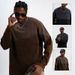 National Trend Brand High Tie-Dye Gradient Washed Color-Block Loose Long Sleeve Base T-Shirt Street Style Unisex_viptrois.com