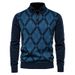 Nordmann Autumn Winter Men Casual Knitted Sweater Insert Jacket Spliced Men's Korean Version Slim Fit Youth Color Block_viptrois.com