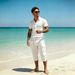 Men's Linen Cotton Suit 2026 Trendy Wide Leg Pants Multiple Pockets Breathable Workwear Loose Fit All Season Thin Clothing for Vacation_viptrois.com