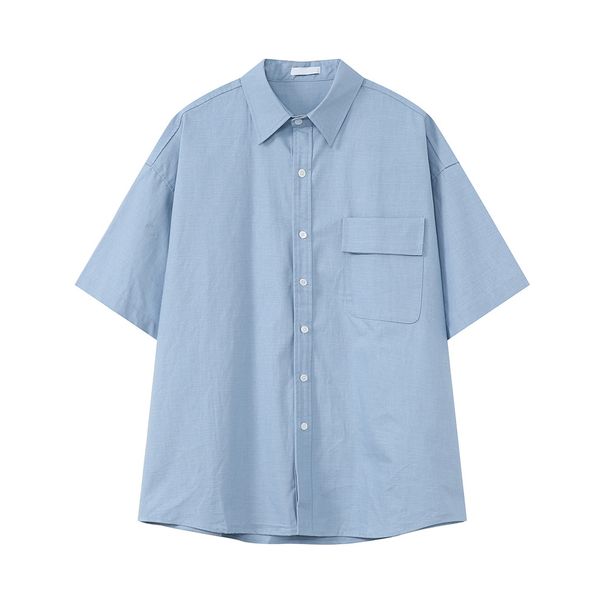 Nordmann MTLCLOTHES Men's Clothing|Japanese Style Simple Solid Color Polo Shirt With Drawstring Wide-Leg Casual Pants Versatile_viptrois.com