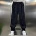 Men's Clothing Fashion Brand Jacquard Knitted Chenille Plaid Casual Pants Men's Spring And Autumn New Loose Fashion All Match Straight Pants_viptrois.com