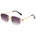 D072 Frameless Sunglasses – Edge Cut Spring Hinge Gradient Lenses For Women & Men (Internet Celebrity Street Style)_viptrois.com