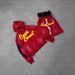 Men's Retro Letter Hooded Zip Up Sweatshirt Jacket And Pants Shorts Set Style Autumn Winter Fashion_viptrois.com
