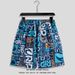 Men's Clothing Men's Summer Casual Beach Pants With Large Pants And Floral Shorts, Loose And Sporty, Thin Ice Silk Quick Drying Shorts_viptrois.com