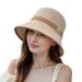 Spring summer straw woven fisherman fashionable versatile. Sunscreen are breathable and show off the face. Small_viptrois.com