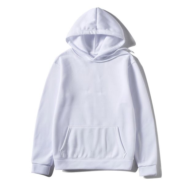 Basic Trend Solid Color Plus Size Hoodie Men's Plain Sports Pullover Sweatshirt_viptrois.com